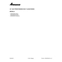 Amana AGR6303MFB0 cover sheet diagram