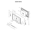 Whirlpool WFE775H0HW0 door parts diagram