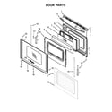 Whirlpool WEG515S0FW0 door parts diagram