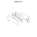 Whirlpool WEG515S0FW0 drawer parts diagram