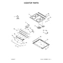 Whirlpool YWEE510S0FW0 cooktop parts diagram