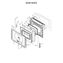 Whirlpool YWEE510S0FW0 door parts diagram