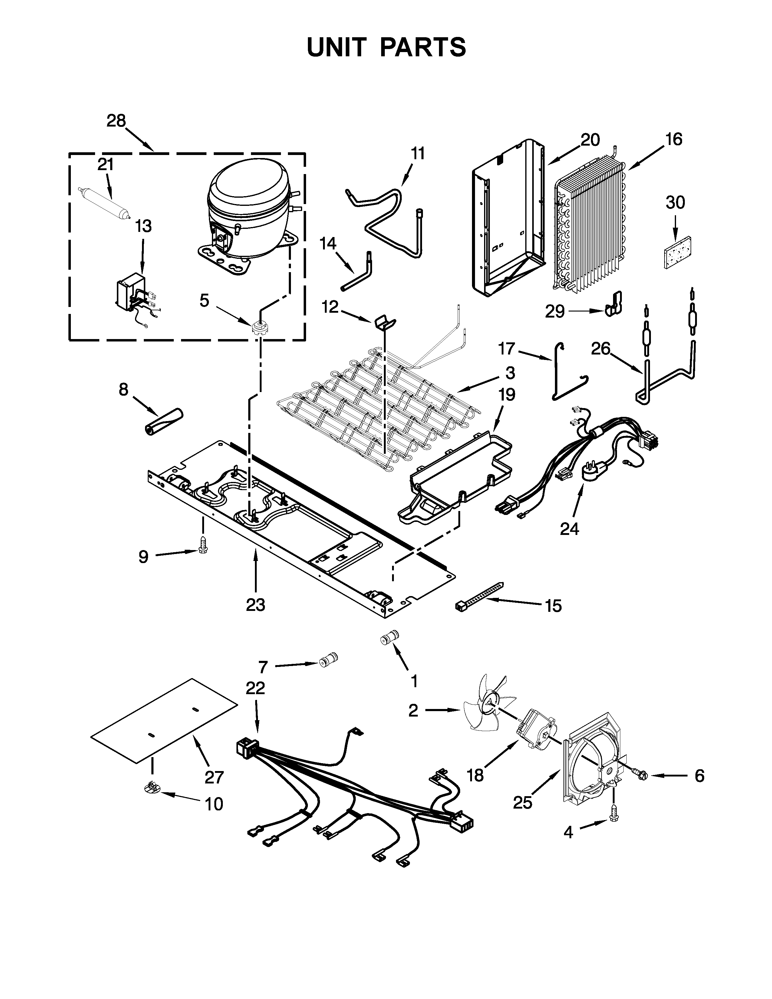 Whirlpool WRS586FIEH03 unit parts diagram