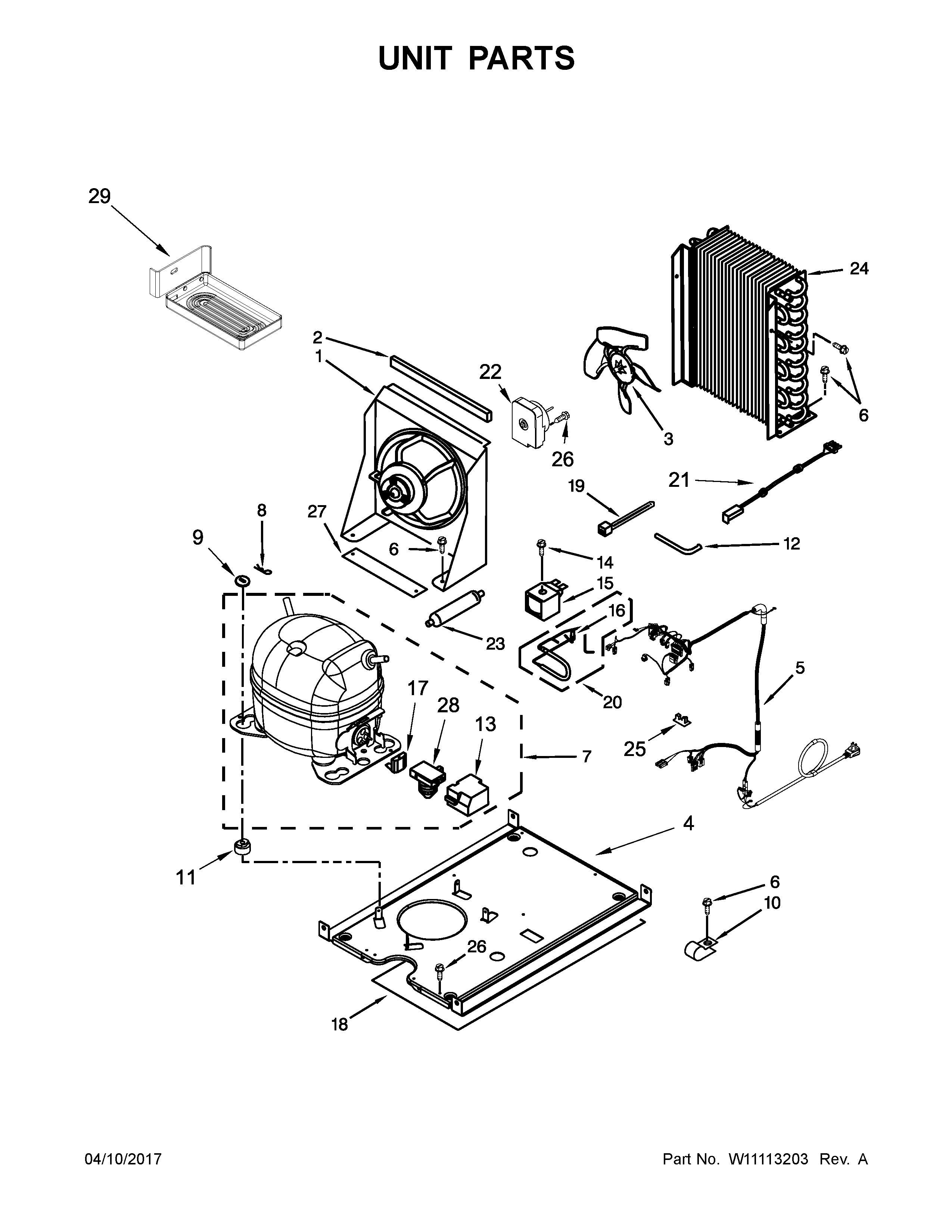 Jenn-Air JIM158XYCX2 unit parts diagram