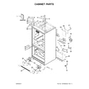 Whirlpool WRF736SDAB14 cabinet parts diagram