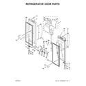 Whirlpool WRF736SDAB14 refrigerator door parts diagram