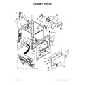 Maytag MGDB755DW0 cabinet parts diagram