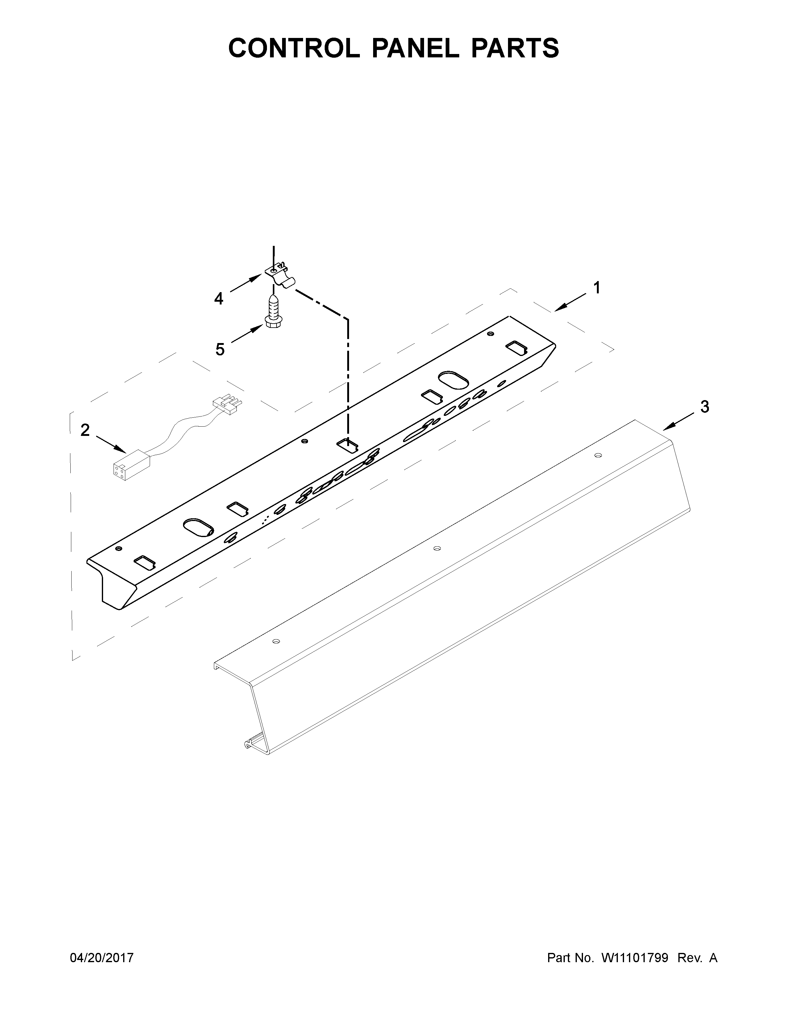 Jenn-Air JS48NXFXDE01 control panel parts diagram