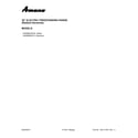Amana YAER6603SFS1 cover sheet diagram