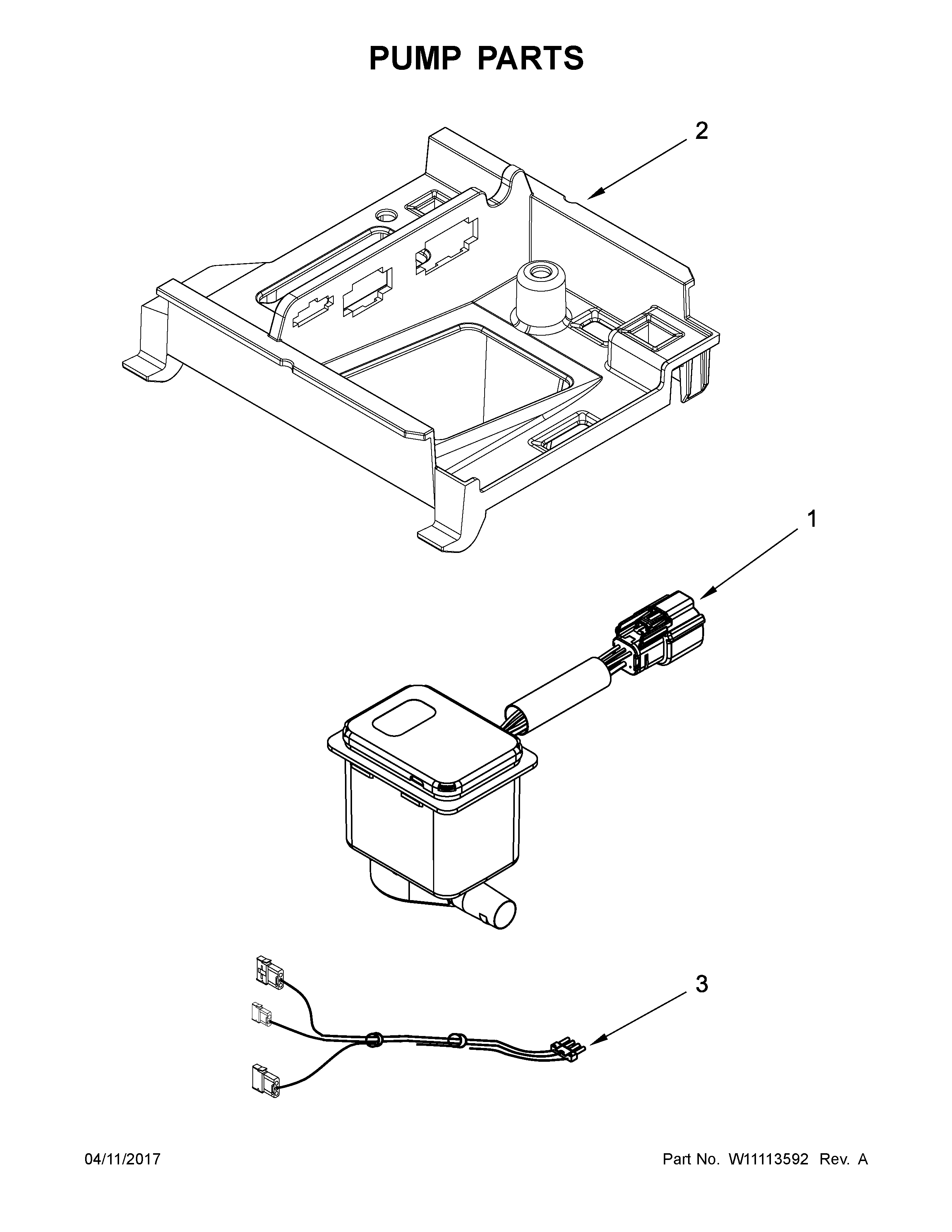 KitchenAid KUIX505EBS1 pump parts diagram