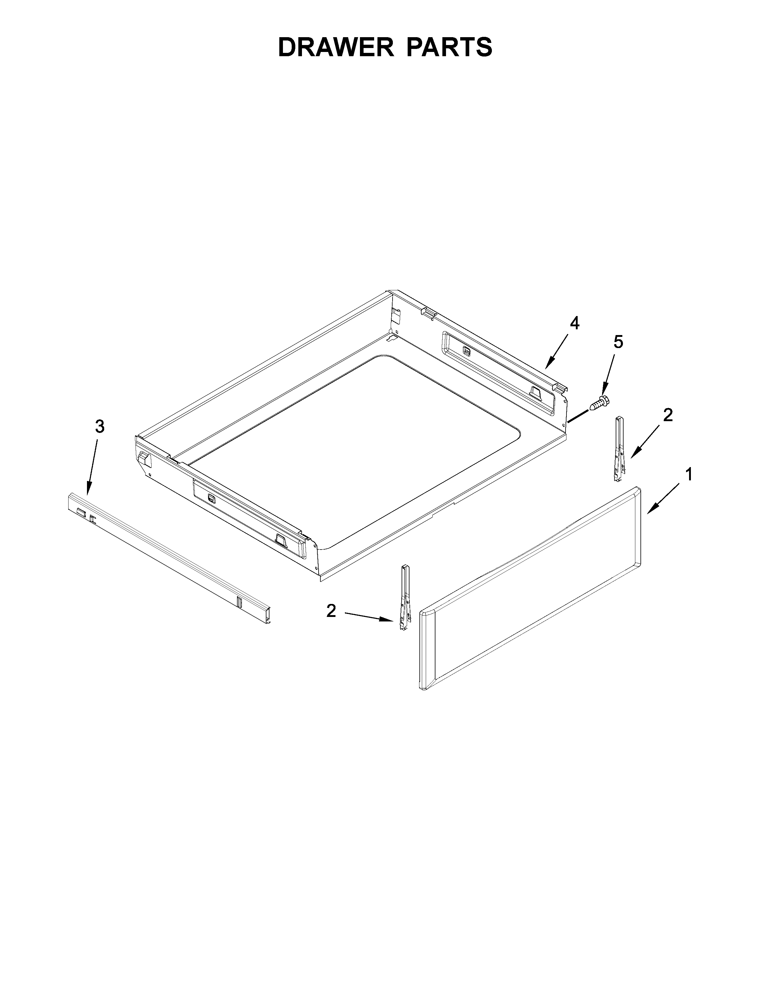 Maytag MGR8800FZ0 drawer parts diagram