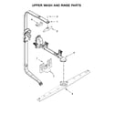 KitchenAid KDTE204ESS4 upper wash and rinse parts diagram