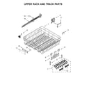 KitchenAid KDFE104DSS5 upper rack and track parts diagram