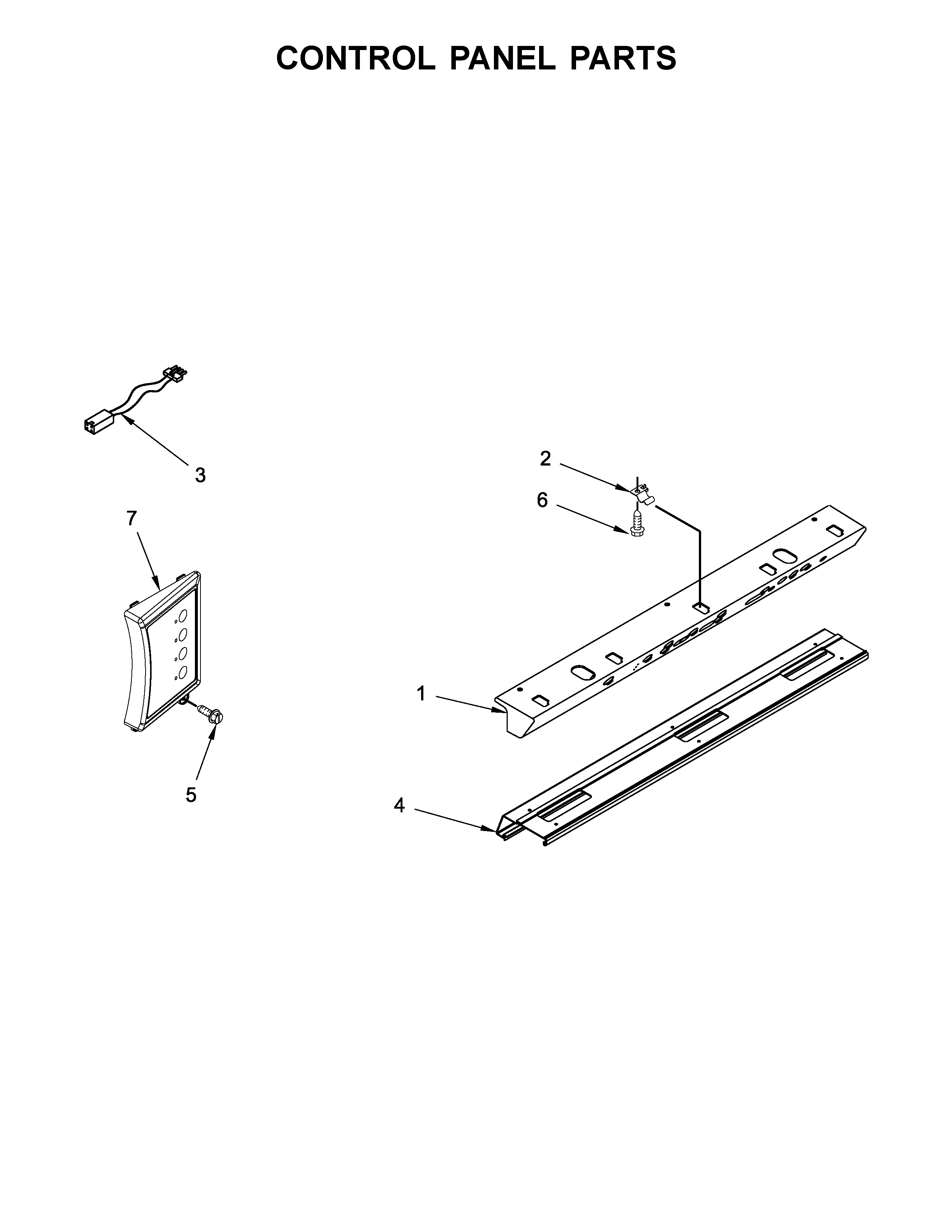 KitchenAid KBSD608EBS01 control panel parts diagram