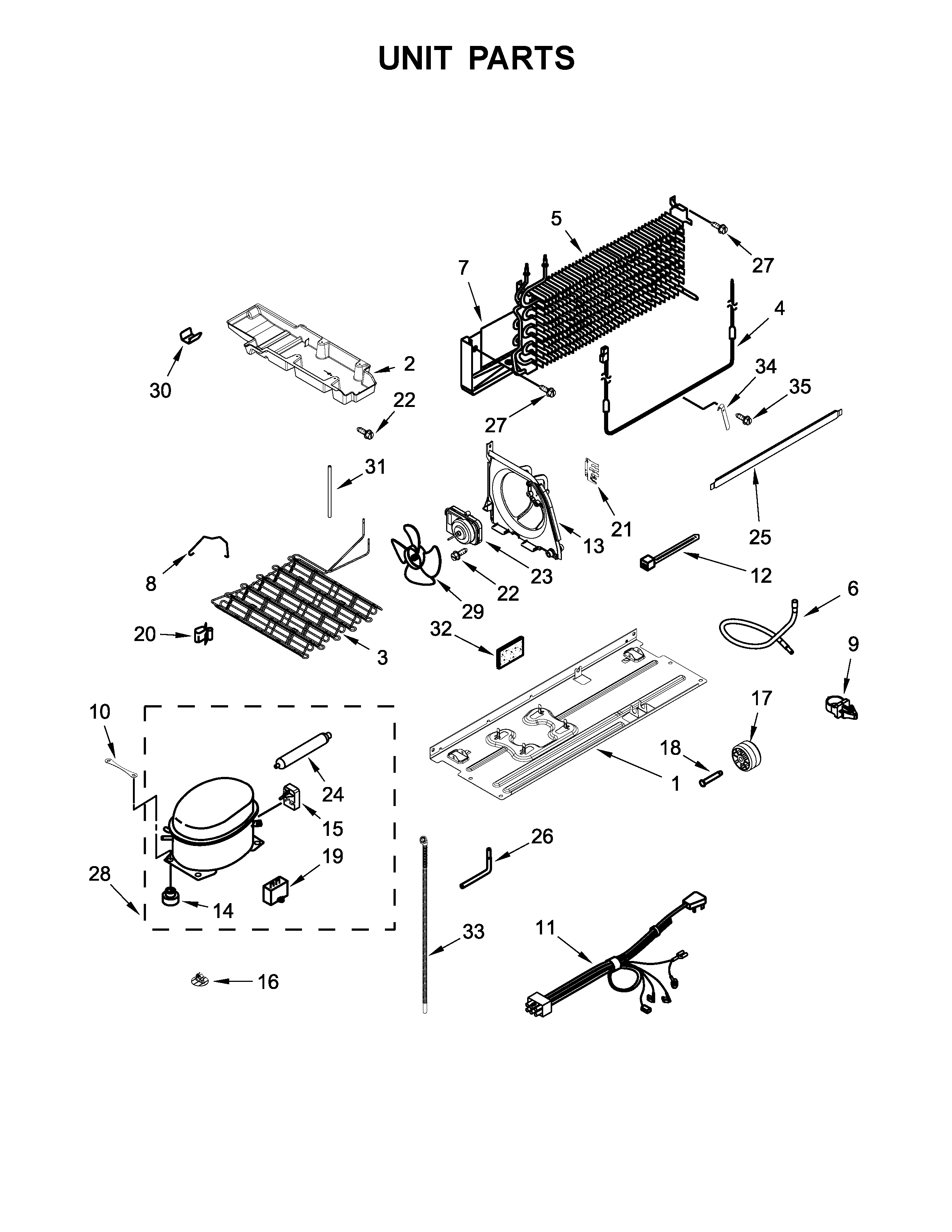 Whirlpool WRT311FZDW00 unit parts diagram