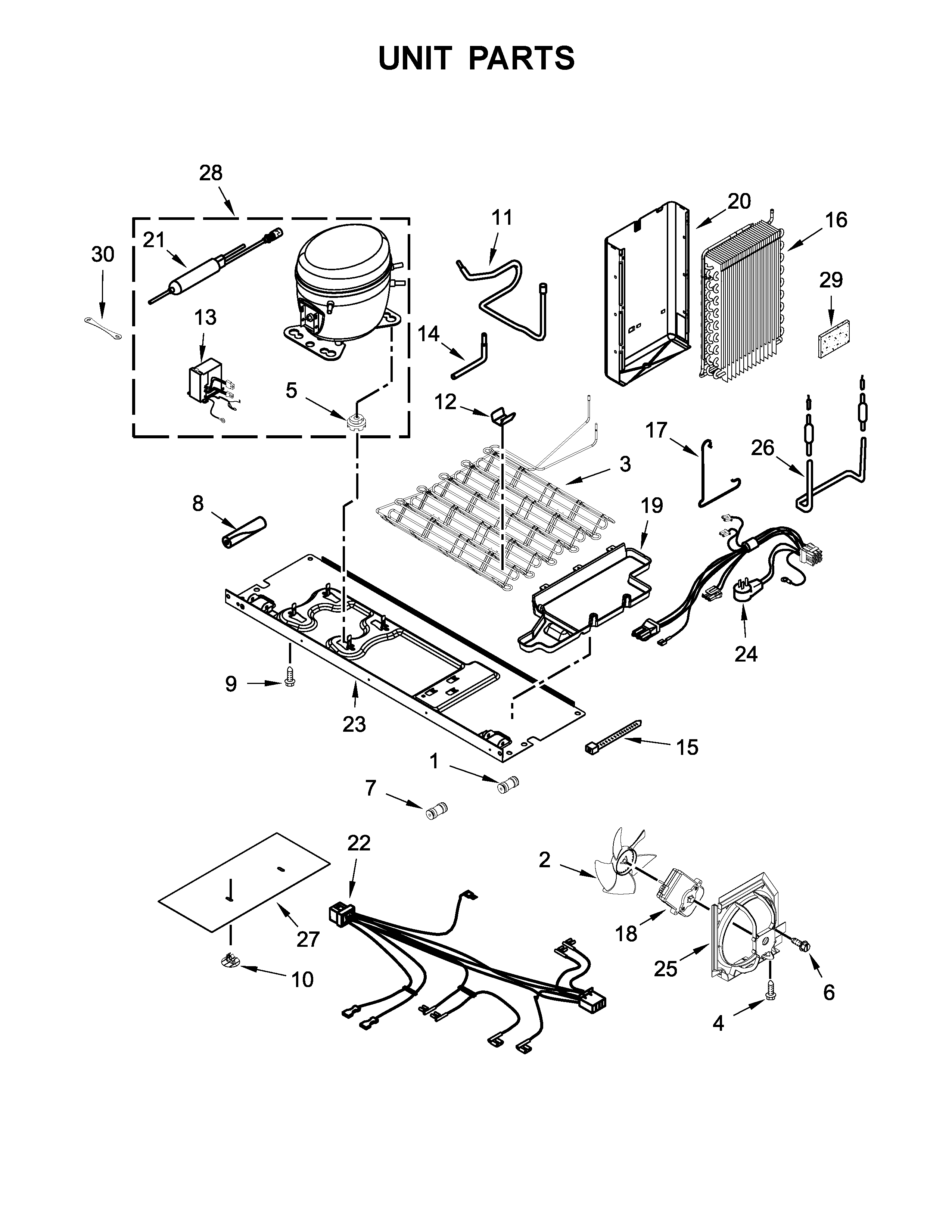 Whirlpool WRS586FIEH00 unit parts diagram