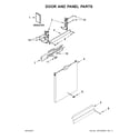 Whirlpool WDF560SAFT1 door and panel parts diagram