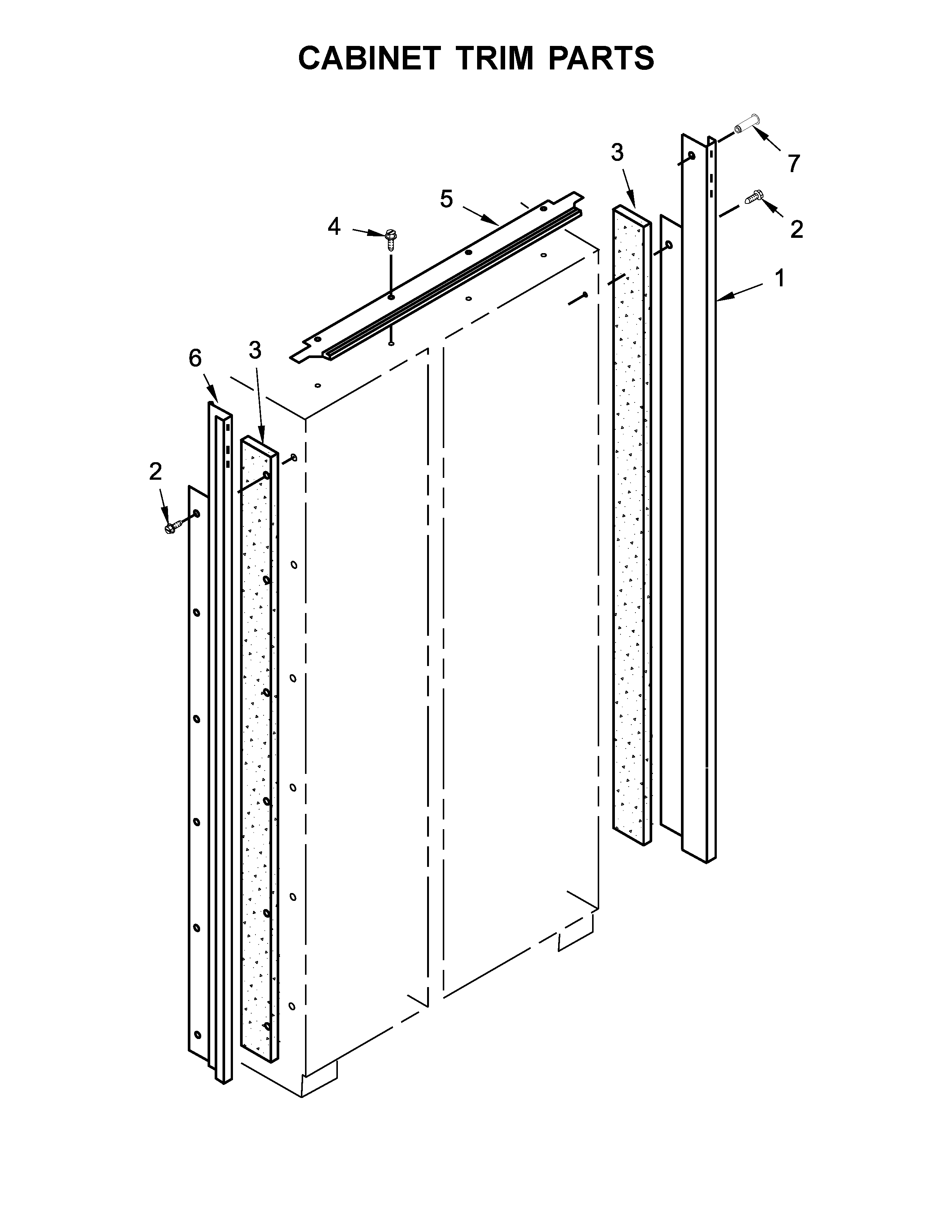 KitchenAid KBSN602EPA01 cabinet trim parts diagram