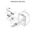 Whirlpool WRF535SMHW00 refrigerator liner parts diagram