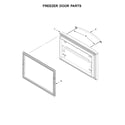 Whirlpool WRF535SMHW00 freezer door parts diagram