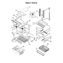 Whirlpool WRF535SMHW00 shelf parts diagram