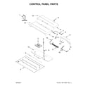 Whirlpool WOD77EC0HB00 control panel parts diagram
