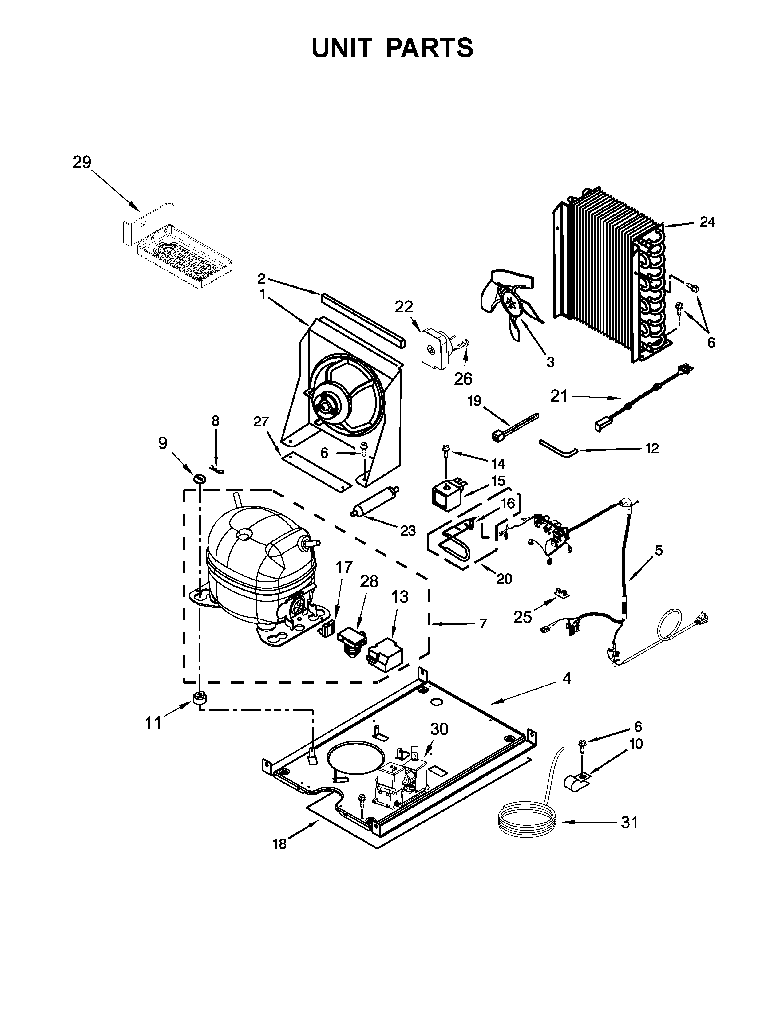 Jenn-Air JIM159XYCX0 unit parts diagram