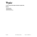 Whirlpool WOS72EC0HW00 cover sheet diagram