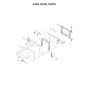 Whirlpool WOS72EC0HW00 oven door parts diagram
