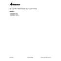 Amana ACR4303MFS1 cover sheet diagram