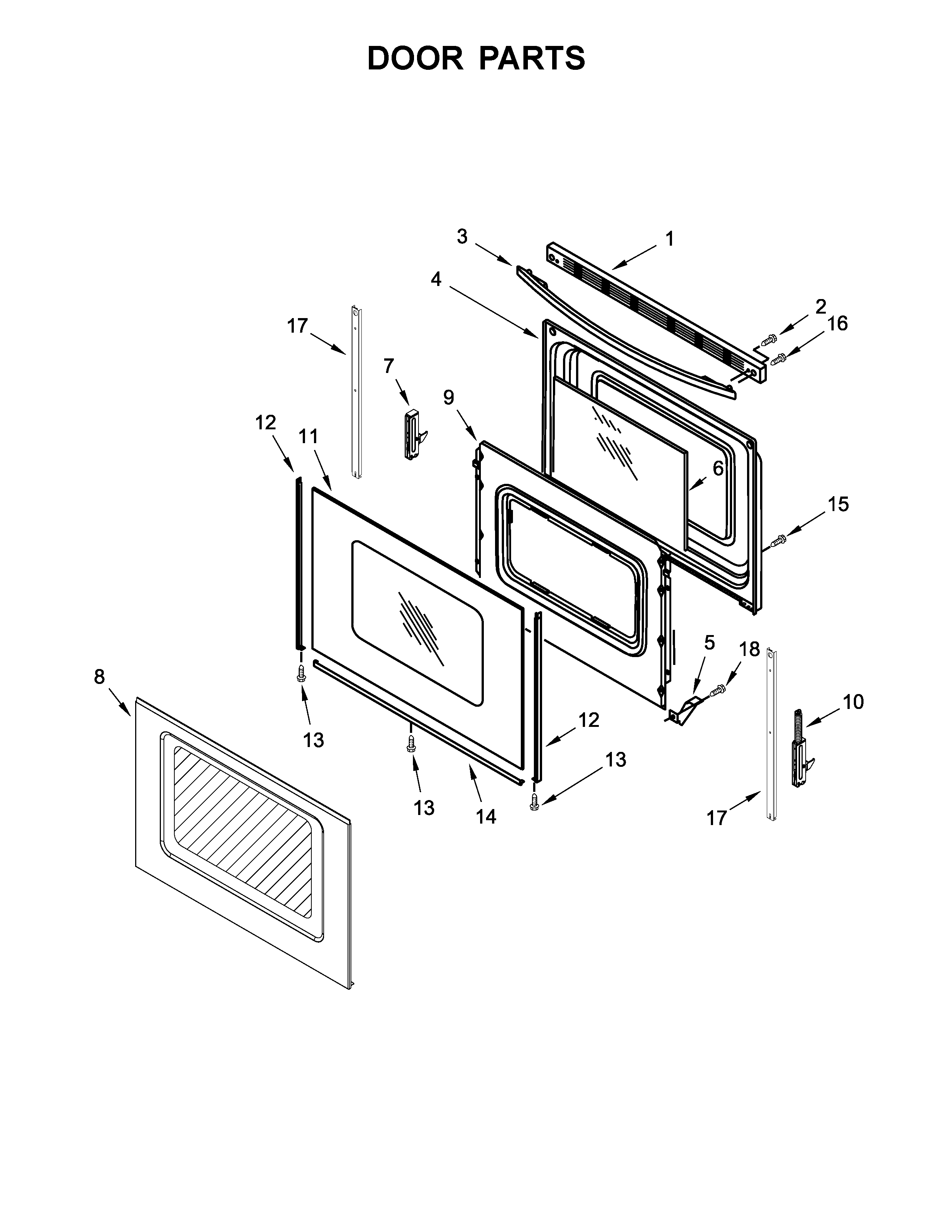 Amana ACR4303MFS1 door parts diagram