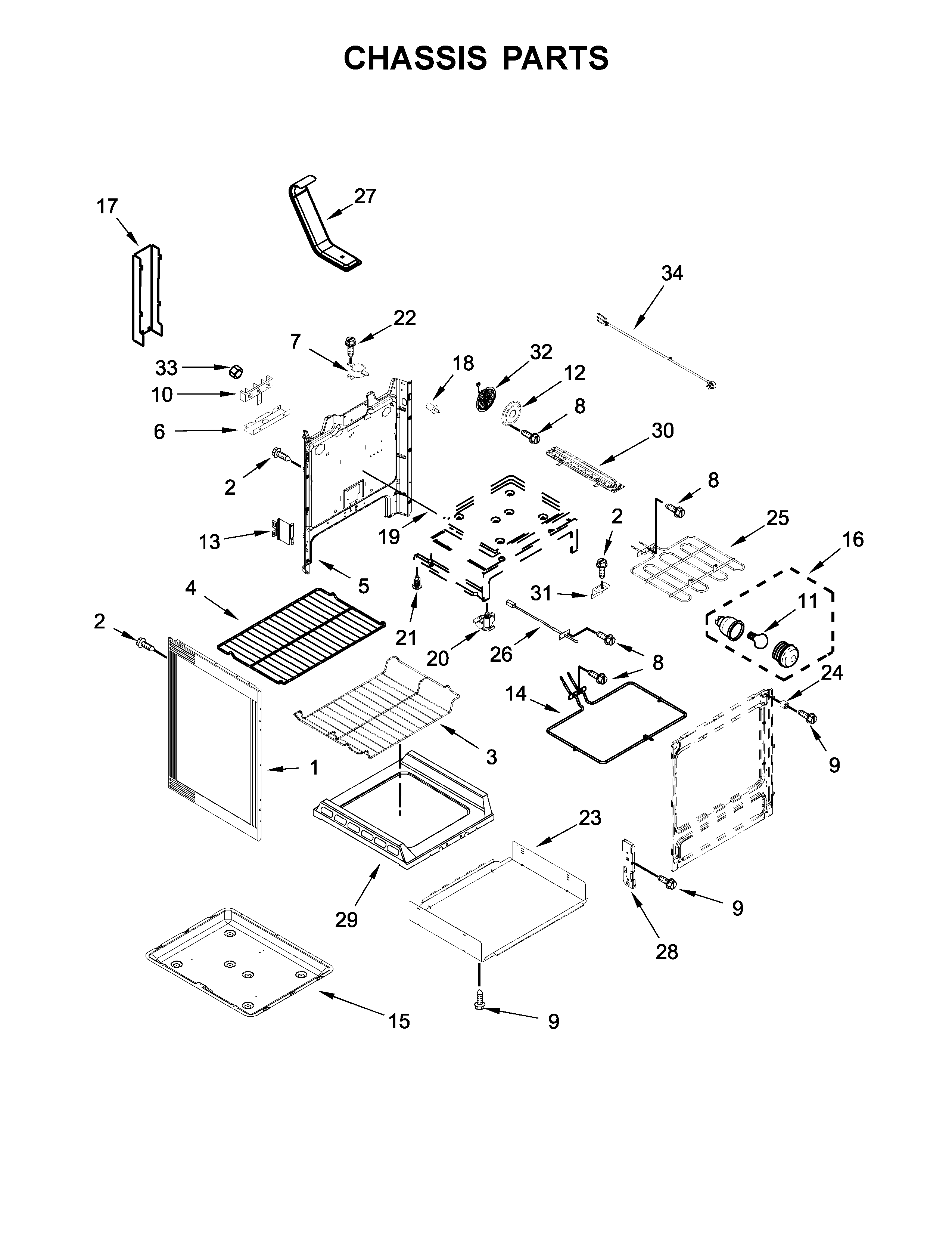 Maytag YMER8650FZ1 chassis parts diagram