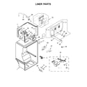 Whirlpool WRT318FZDW00 liner parts diagram