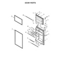 Whirlpool WRT318FZDW00 door parts diagram