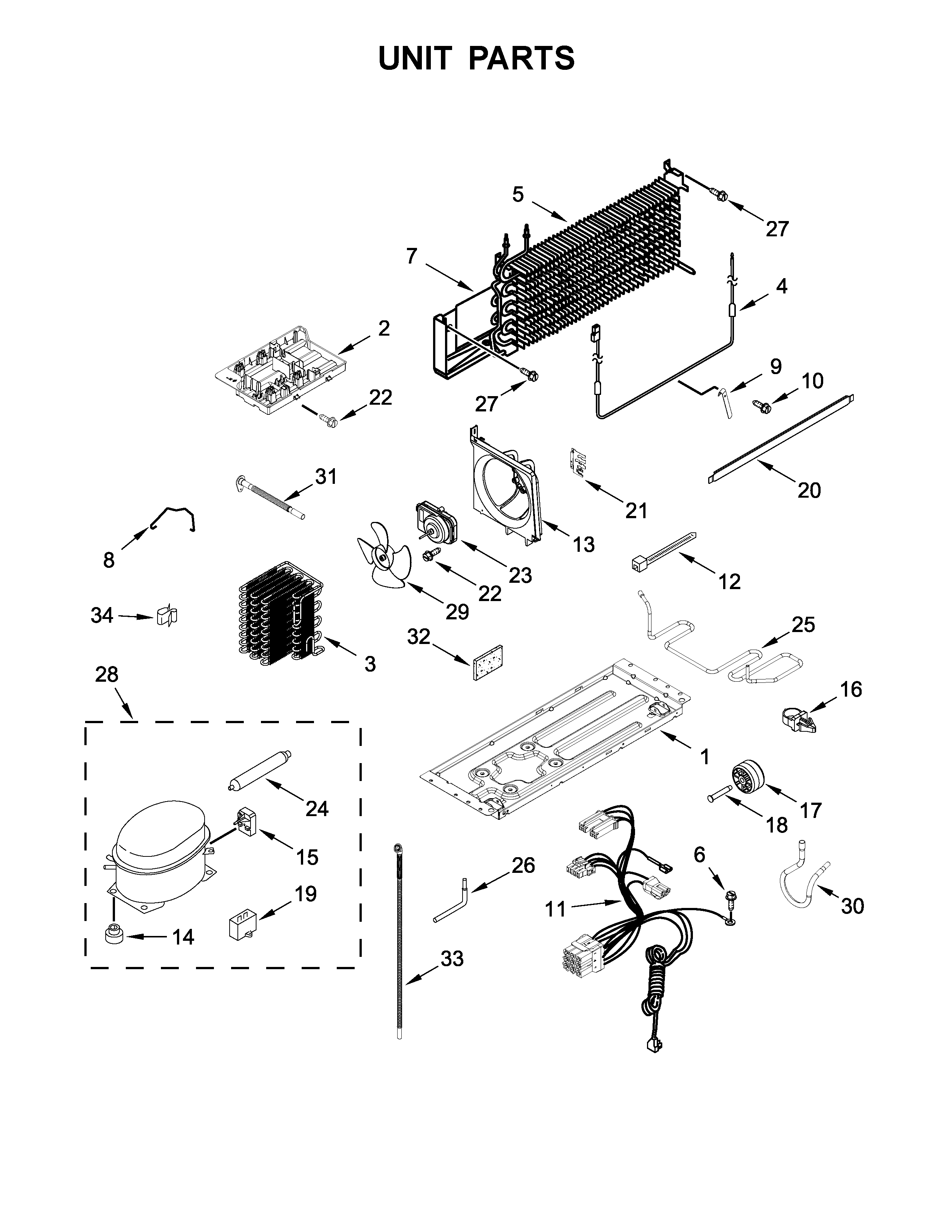 Whirlpool WRT318FZDM00 unit parts diagram