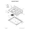 Whirlpool WFE540H0EE1 cooktop parts diagram