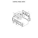 Whirlpool WFE540H0EE1 control panel parts diagram