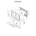 Whirlpool WFE540H0EE1 door parts diagram