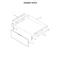 Whirlpool WFE540H0EE1 drawer parts diagram
