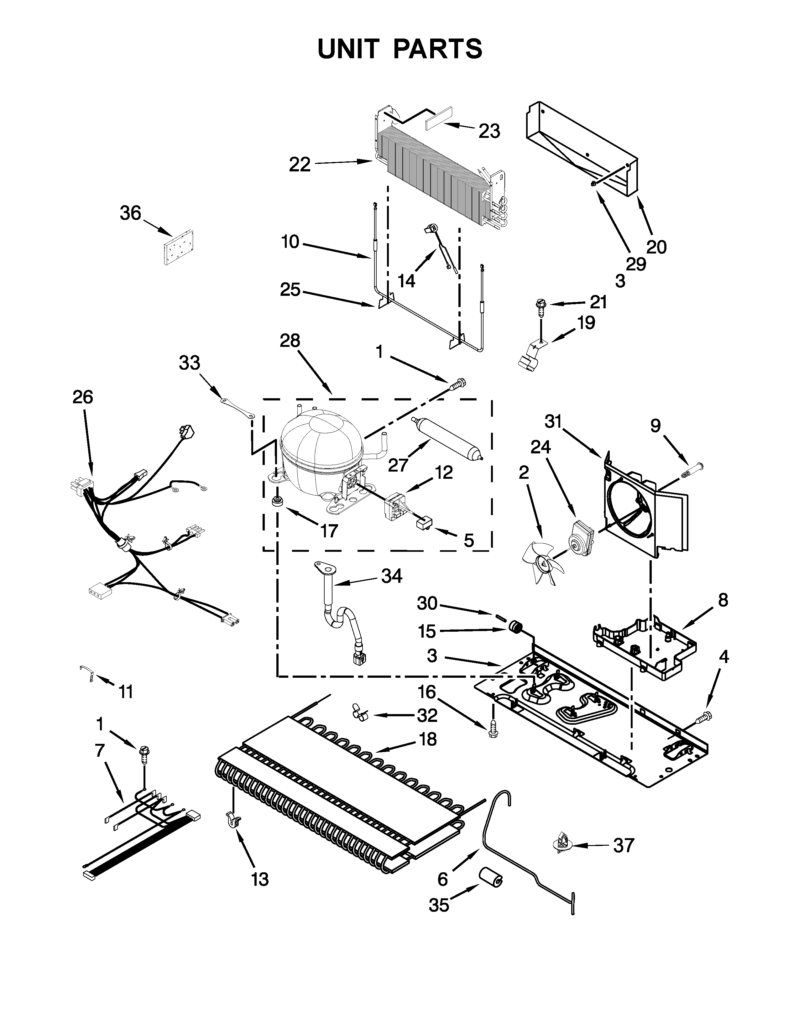 Maytag MFI2269DRM01 unit parts diagram