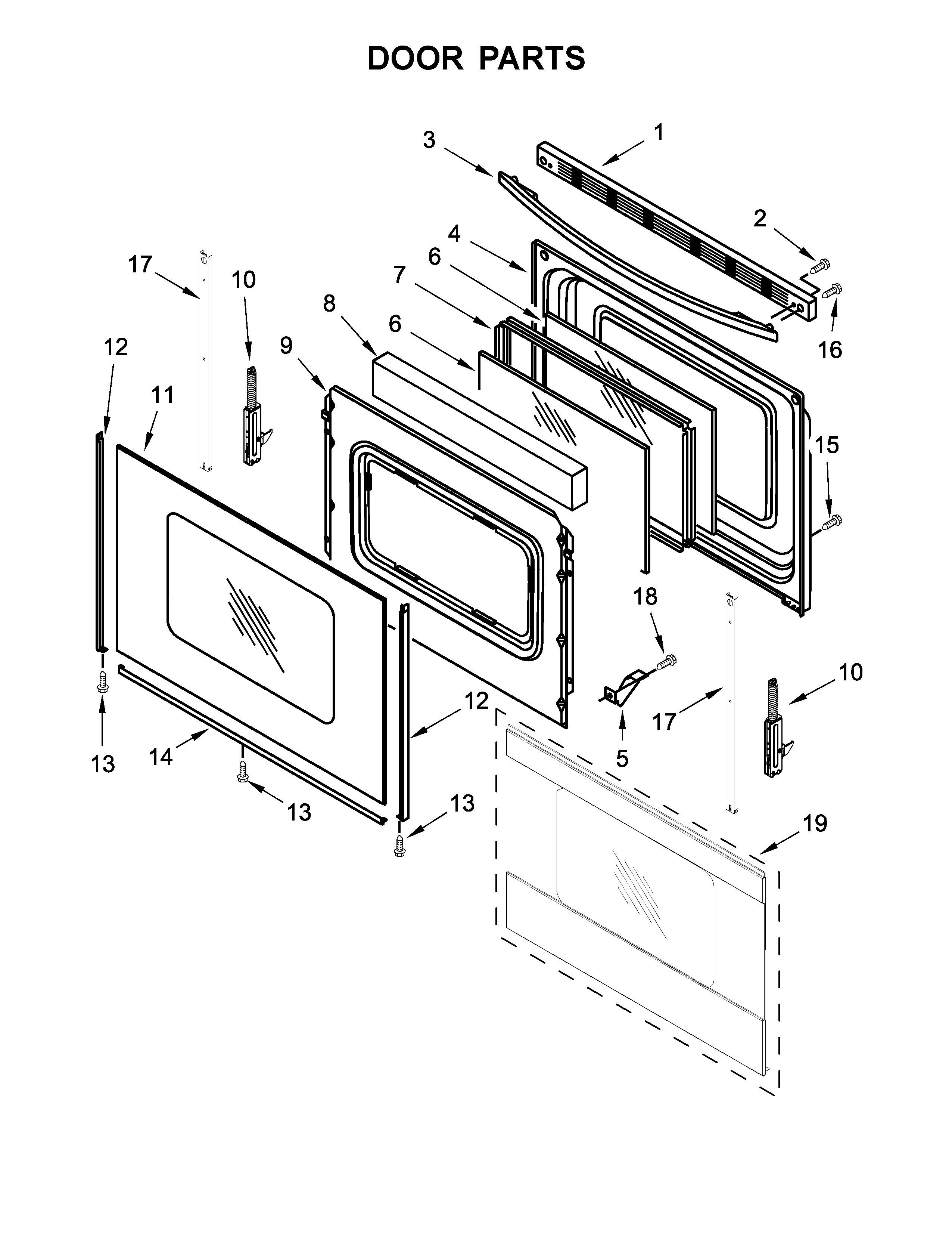 Amana ACR4503SFB1 door parts diagram
