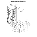 KitchenAid KRSF505ESS00 refrigerator liner parts diagram