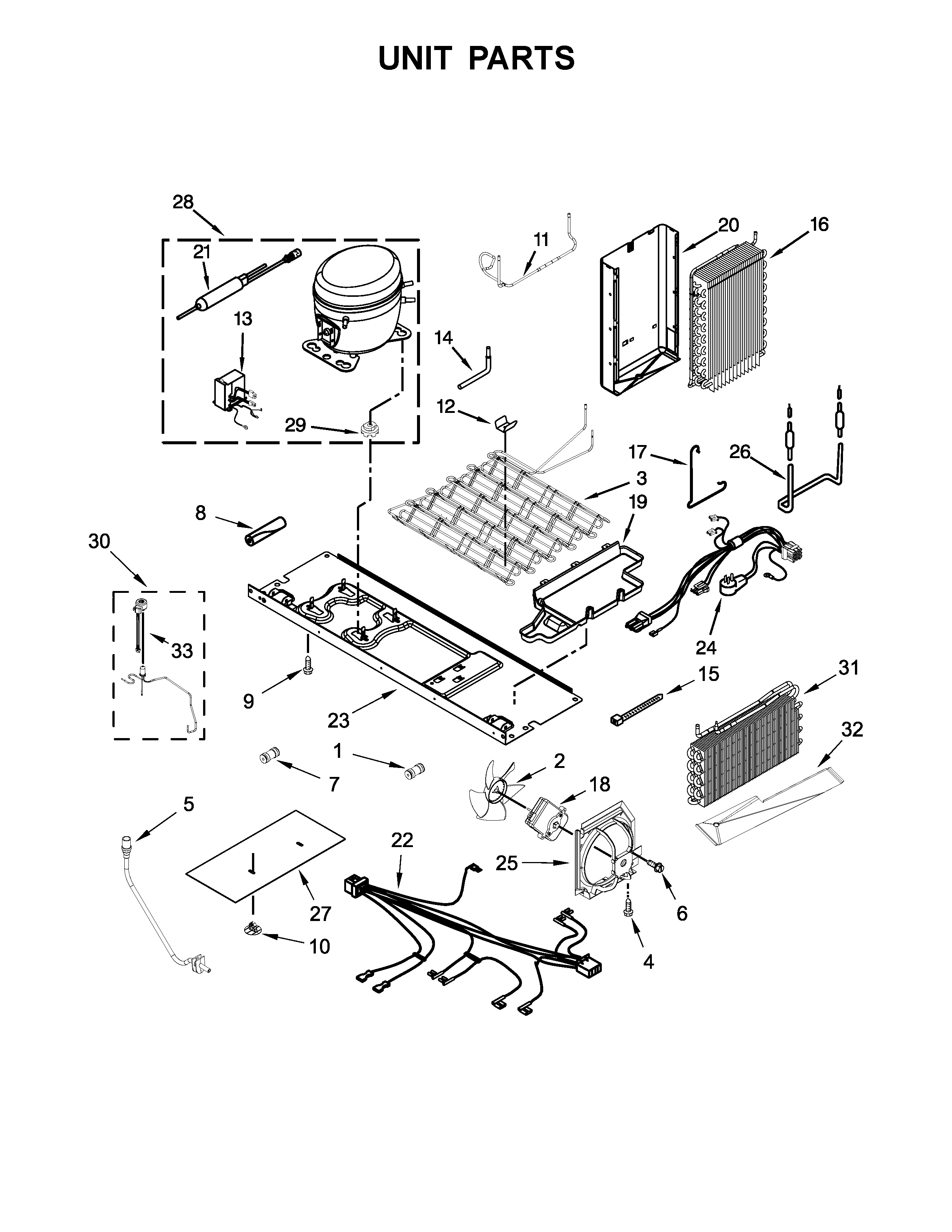 KitchenAid KRSF505ESS00 unit parts diagram
