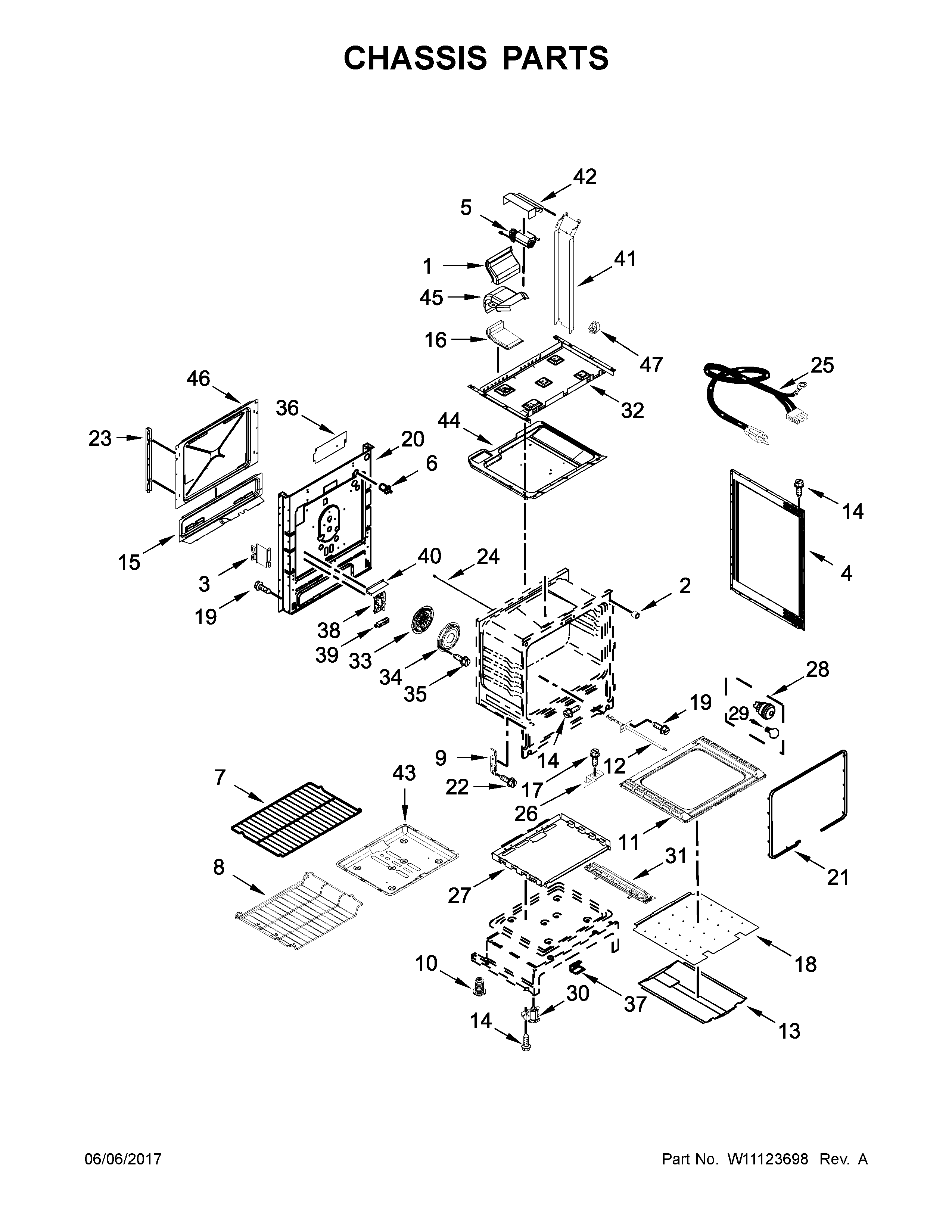Whirlpool WEG750H0HV0 chassis parts diagram