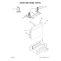 Whirlpool WDTA50SAHN0 door and panel parts diagram