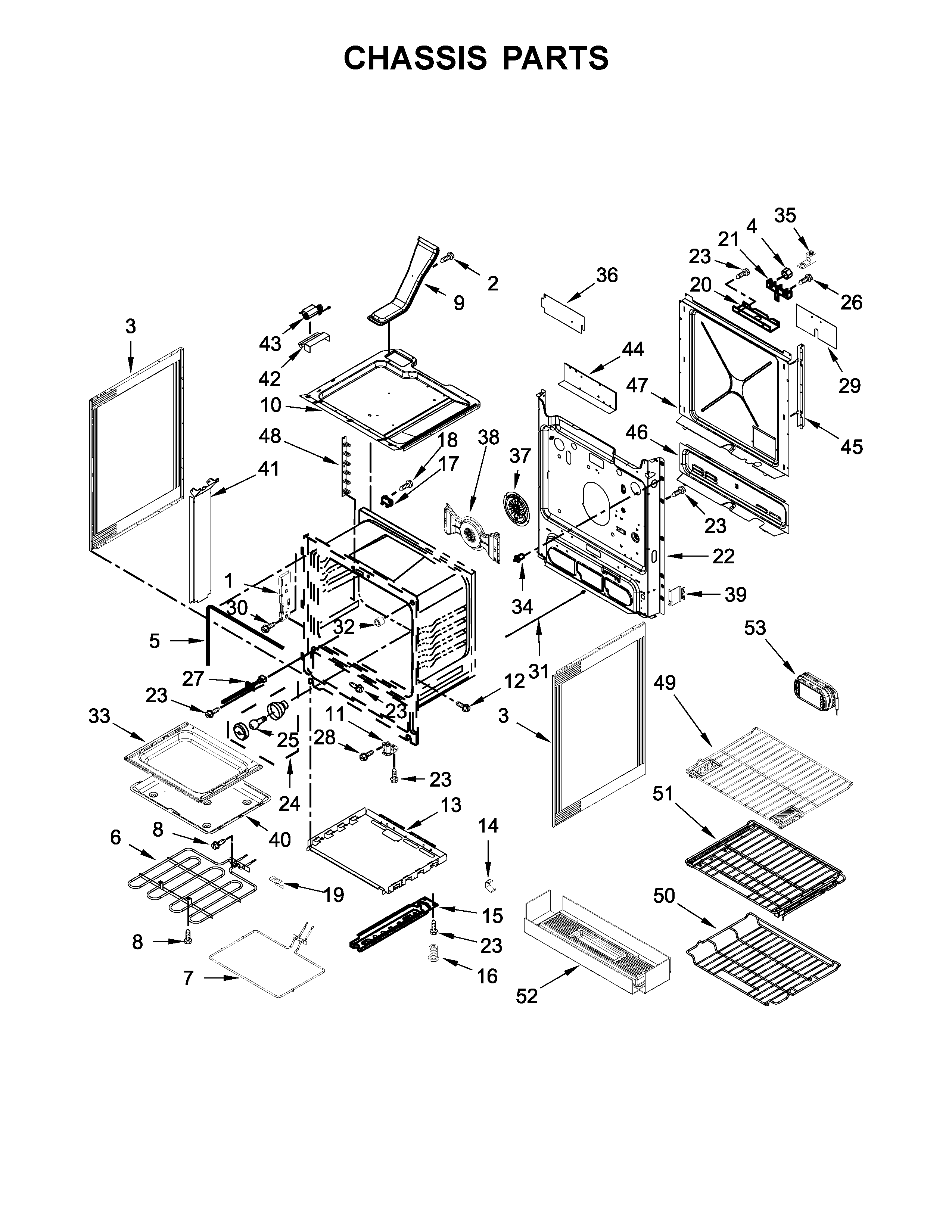KitchenAid KSEB900ESS2 chassis parts diagram