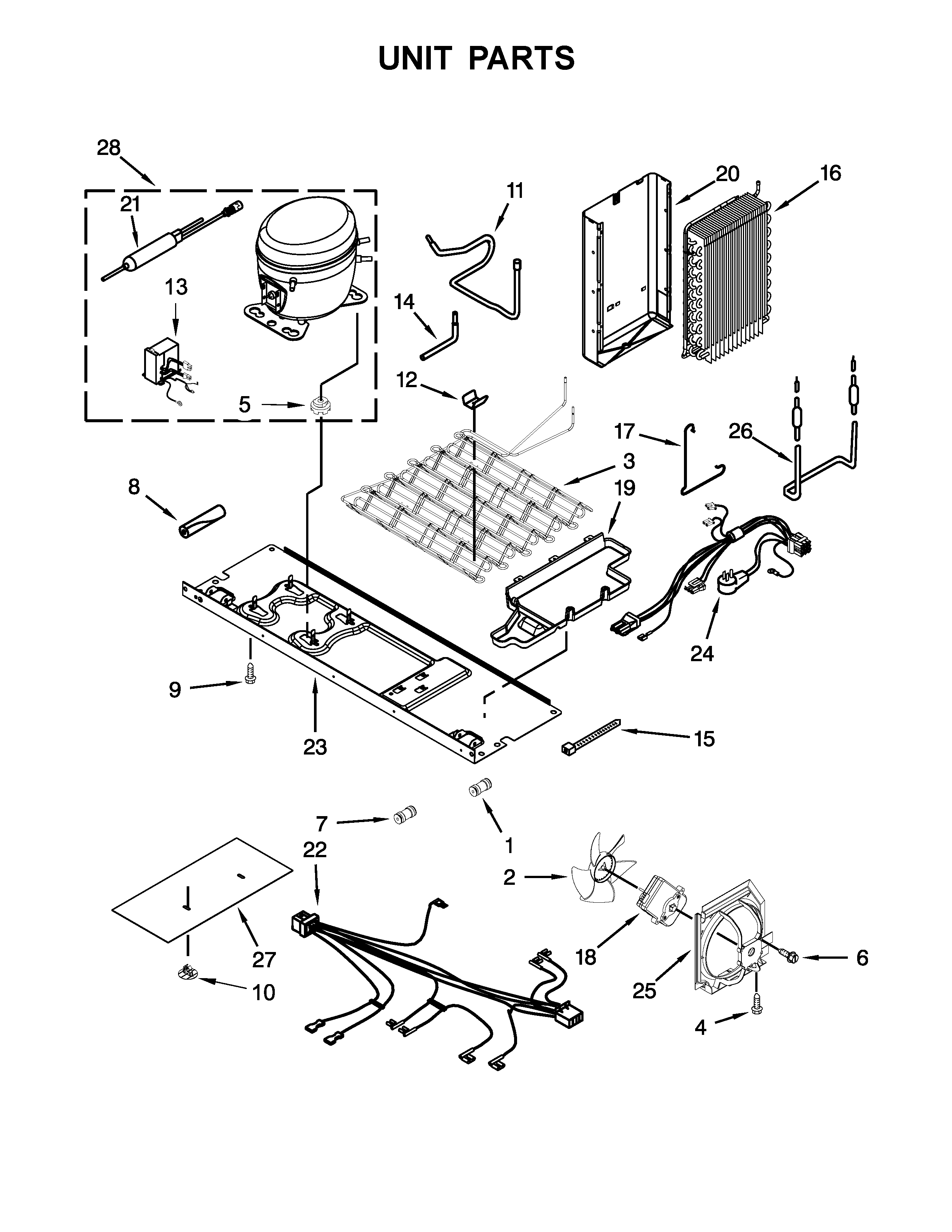 Whirlpool WRS586FLDW03 unit parts diagram