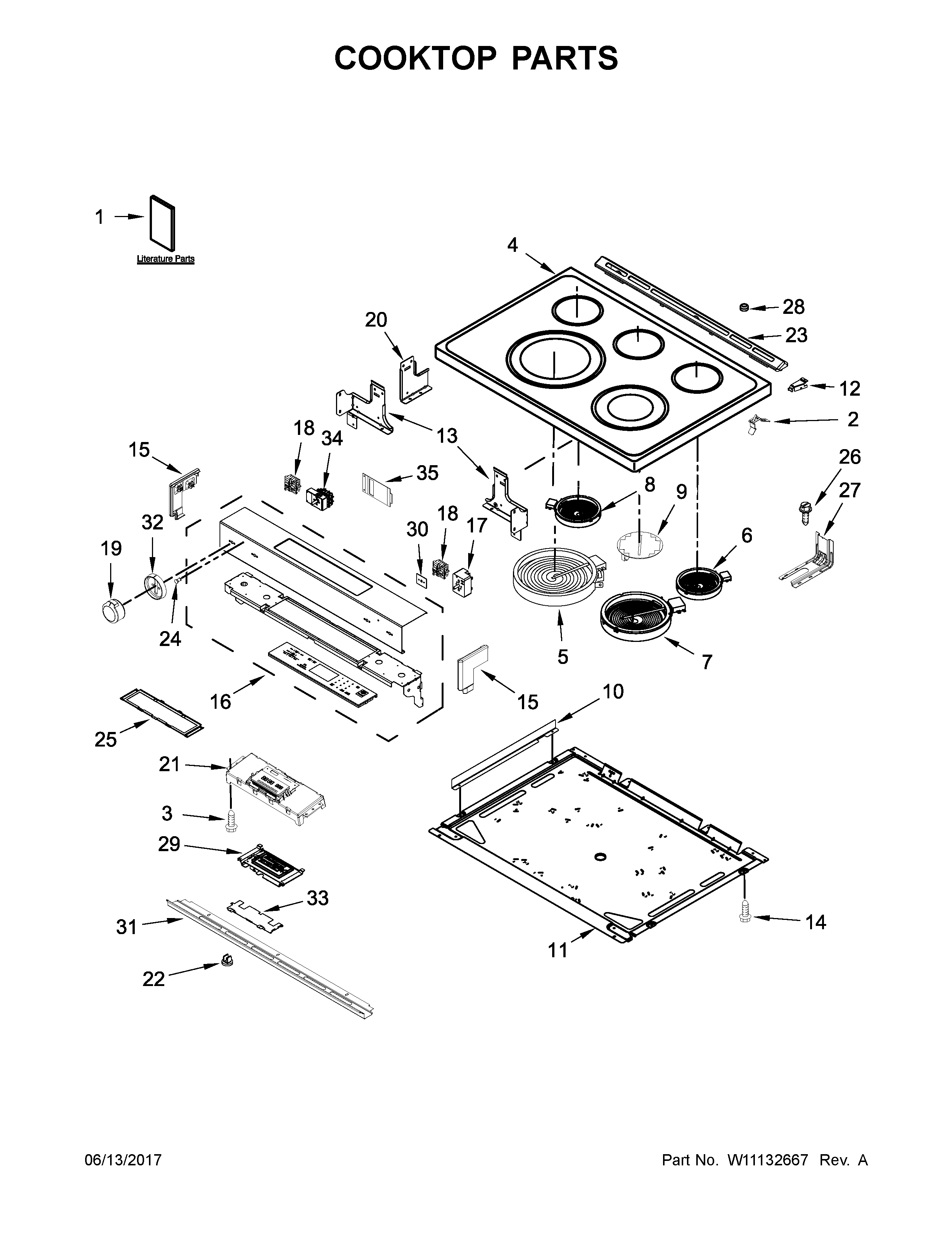 KitchenAid KSEG700ESS2 cooktop parts diagram