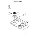 Whirlpool WFC310S0EW1 cooktop parts diagram
