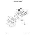Whirlpool WEC310S0FB1 cooktop parts diagram